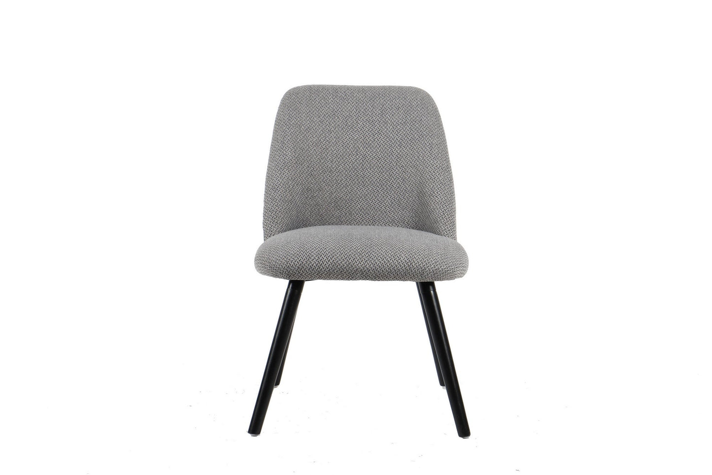 HARLOW Ensemble de 2 chaises de salle à manger rembourrées (gris chiné)