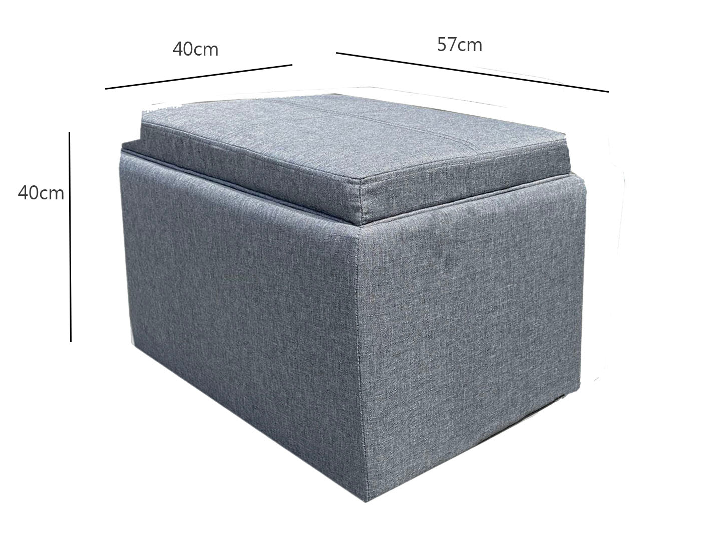 Banc coffre ottoman Merton Grey