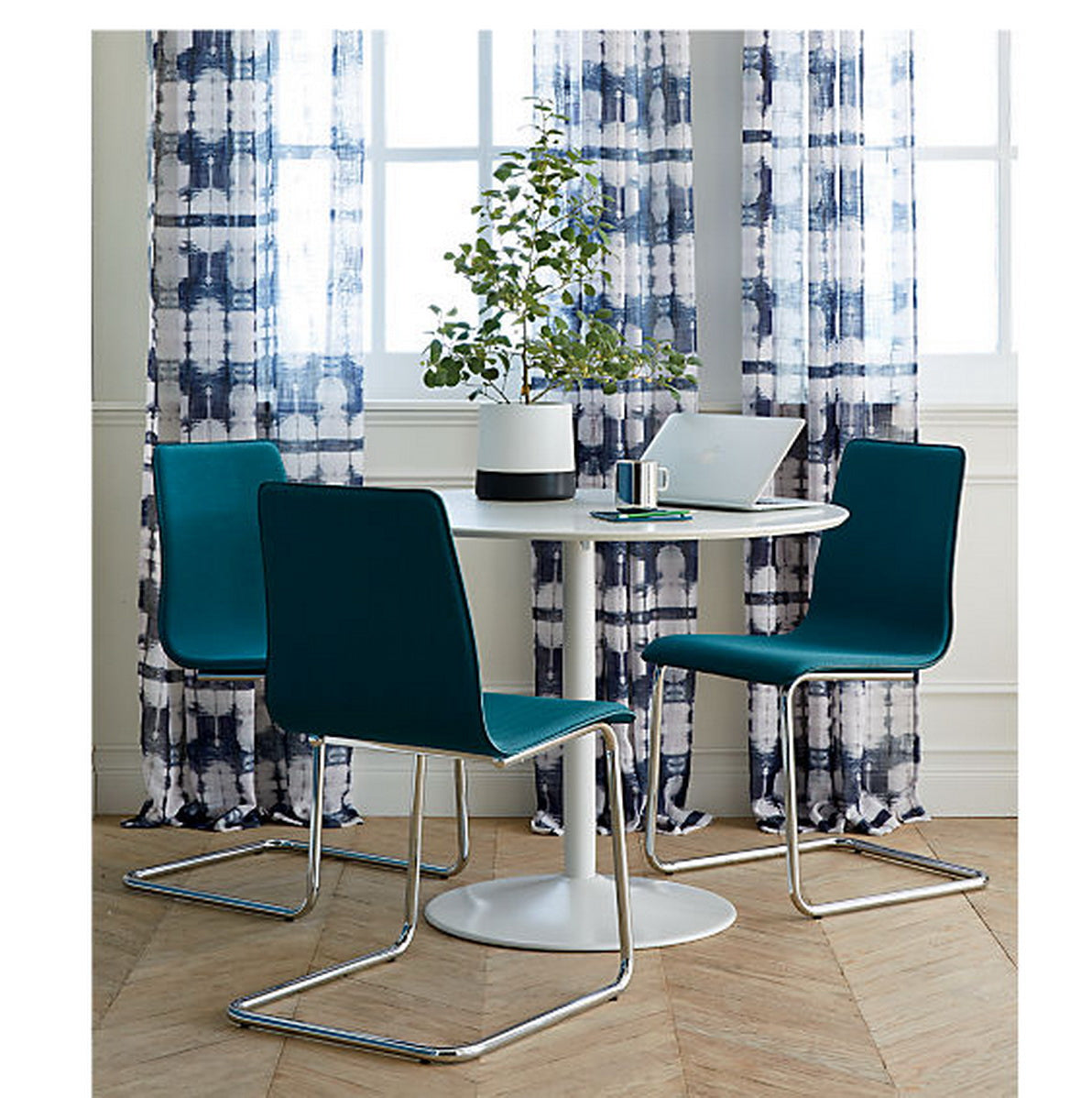 Table de salle à manger ronde Jakob 4 places - Blanche (Table seule)