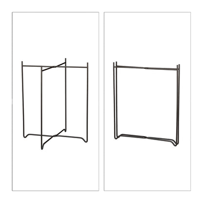 Table d'appoint pliable Niro avec plateau amovible, marron foncé 