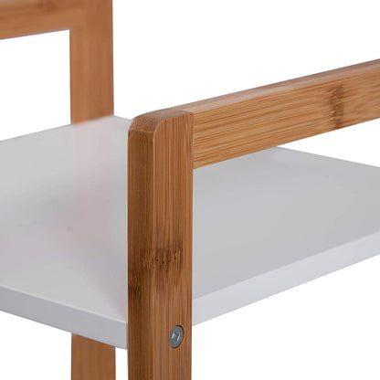 Étagère de rangement/bibliothèque en bambou à 4 niveaux Kassi