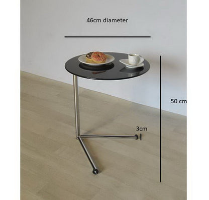 Table d'appoint ronde Vito - Noire 