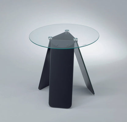 Table d'appoint ronde en verre Asti