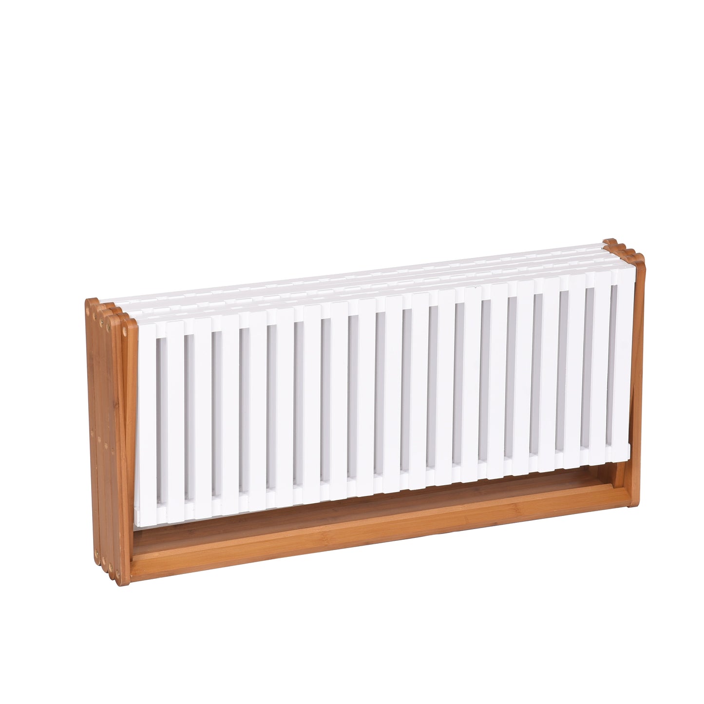 Étagère à chaussures/rangement pliable en bambou à 5 niveaux 