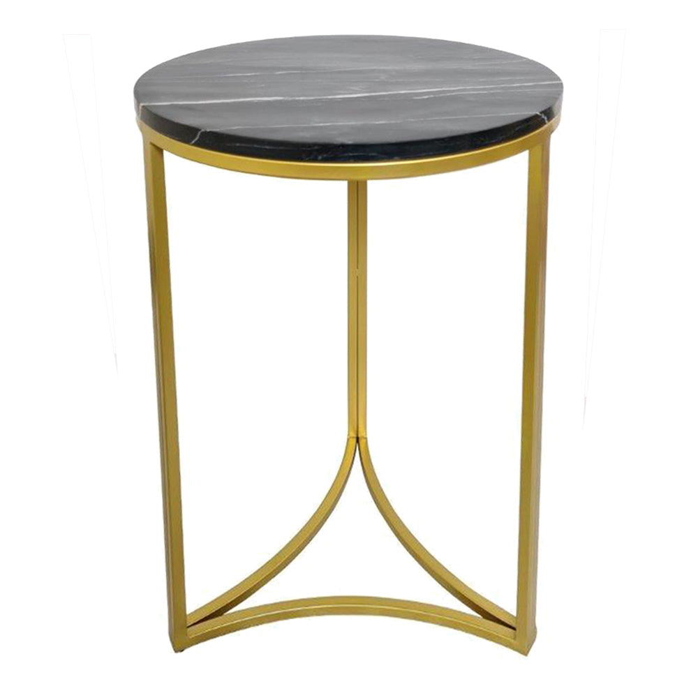 Table d'appoint Gabriella, marbre noir 