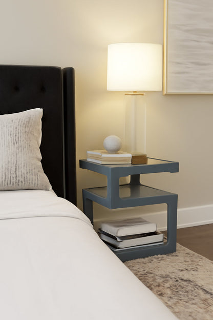 Table d'appoint Rossini à trois niveaux - Gris 