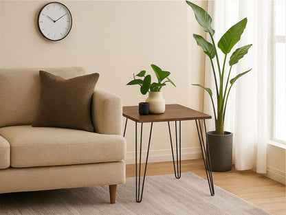 Table d'appoint Eros style vintage avec pieds en épingle à cheveux