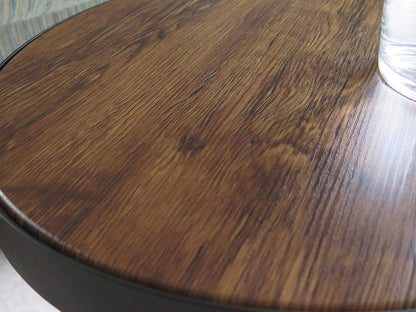 Table d'appoint ronde Arcadia style industriel vintage