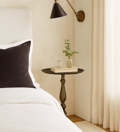 Table d'appoint Sana en laiton antique