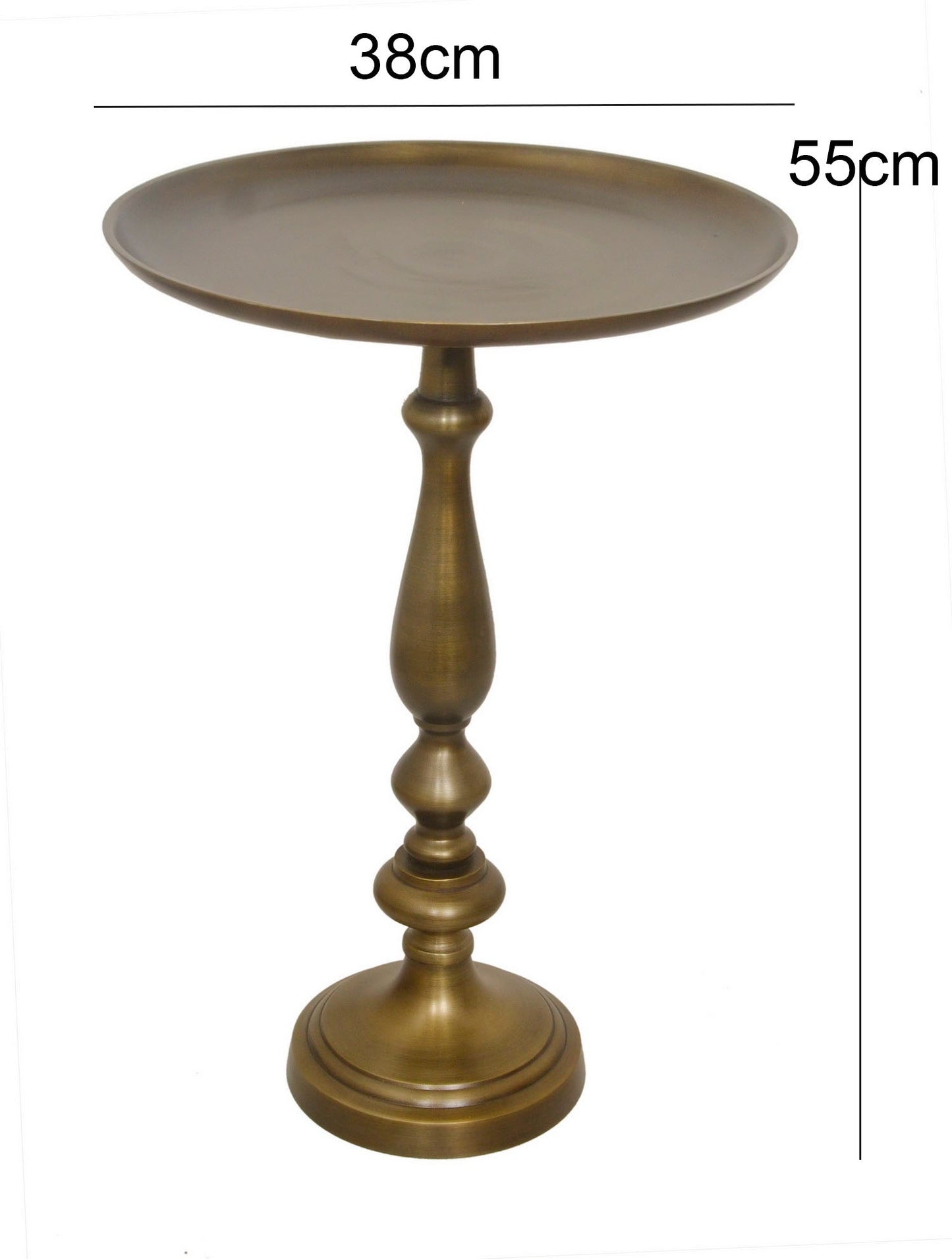 Table d'appoint Sana en laiton antique