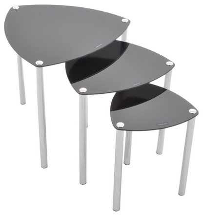 Ensemble de 3 tables gigognes Arena - Noir 