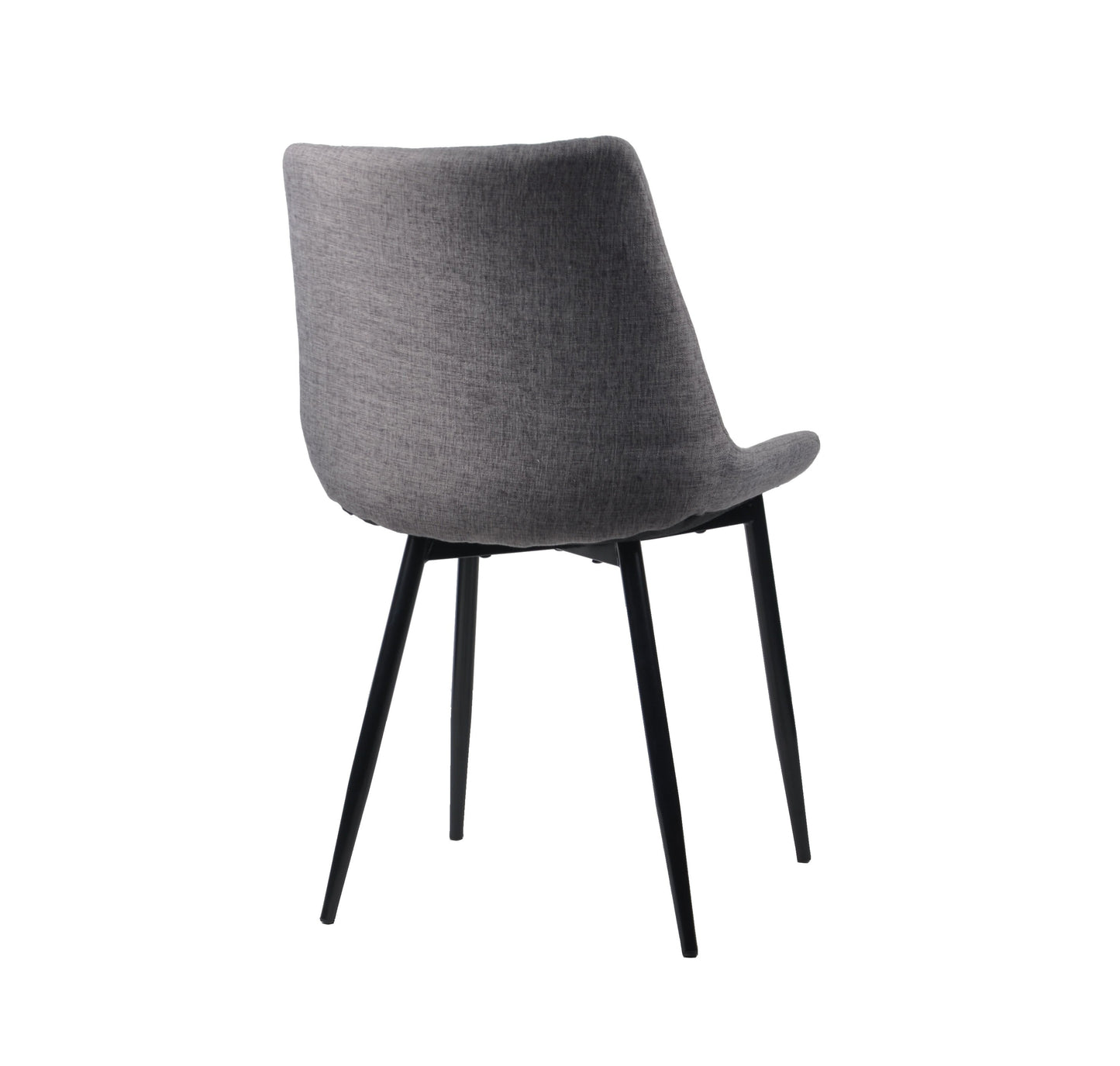 Ensemble de 2 chaises de salle à manger Melrose rembourrées, grises 