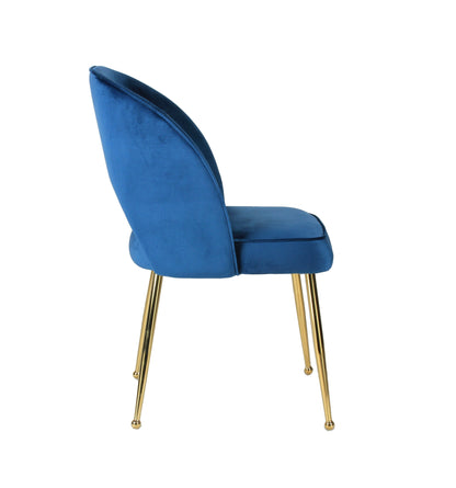 Ensemble de 2 fauteuils d'appoint bleu royal
