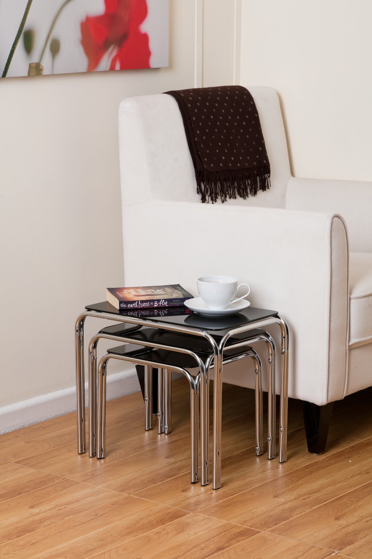 Tables gigognes Lisbon / Tables d'appoint - Noires 