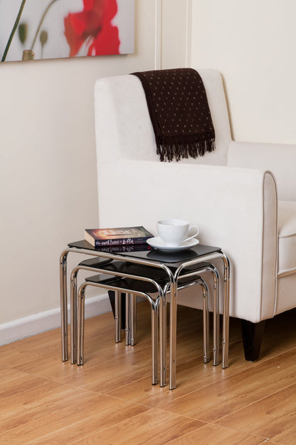 Tables gigognes Lisbon / Tables d'appoint - Noires 