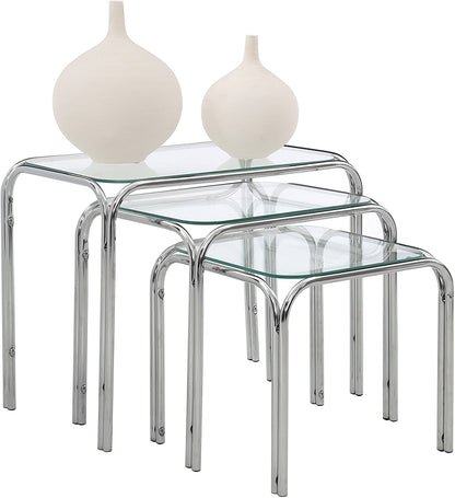 Tables d'appoint gigognes Lisbon - Transparent 