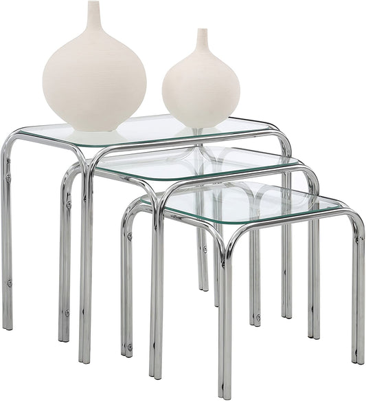 Tables d'appoint gigognes Lisbon - Transparent 