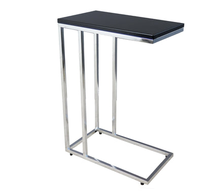 Table d'appoint Bellini en forme de C - Noire 