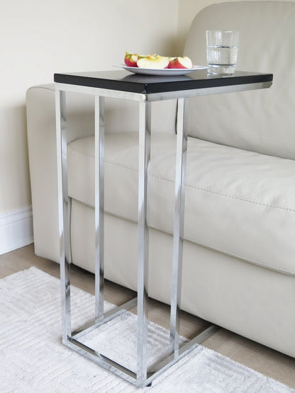 Table d'appoint Bellini en forme de C - Noire 