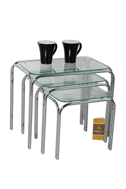 Tables d'appoint gigognes Lisbon - Transparent 