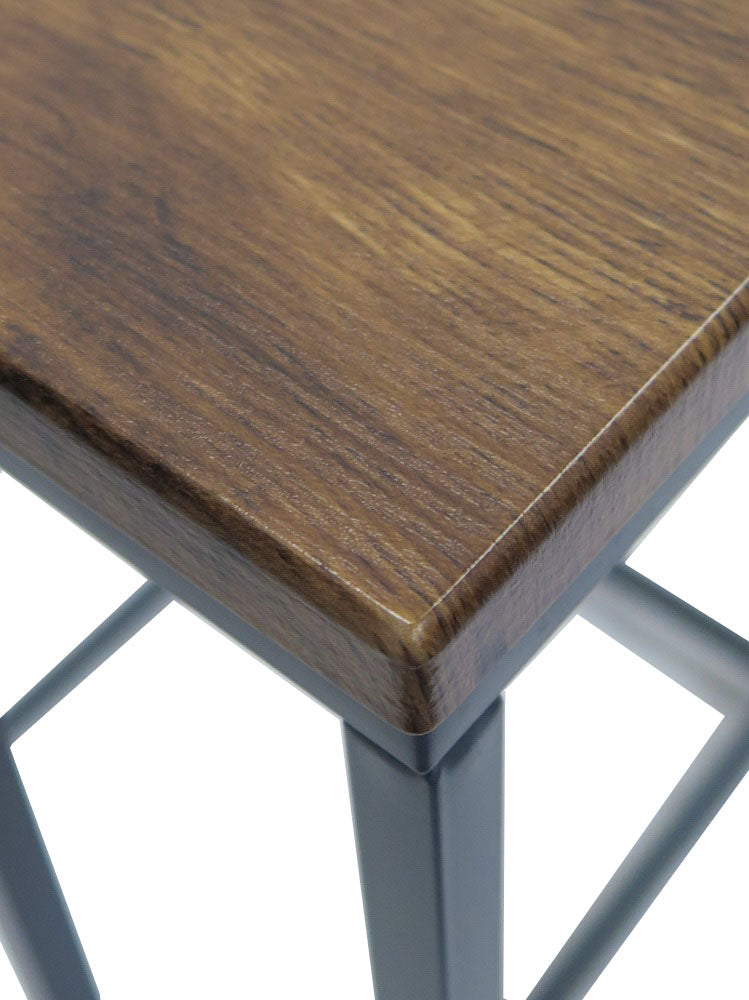 Table d'appoint Savona / Table de style industriel (Vintage / Noir)