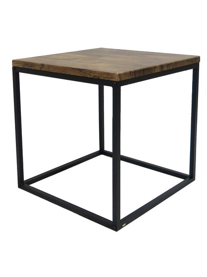 Table d'appoint Savona / Table de style industriel (Vintage / Noir)
