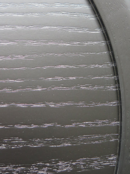 Table d'appoint ronde Louisa - Placage chêne finition noire 