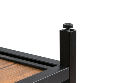 Table d'appoint industrielle Westwood, style vintage/noir