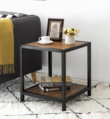 Table d'appoint industrielle Westwood, style vintage/noir