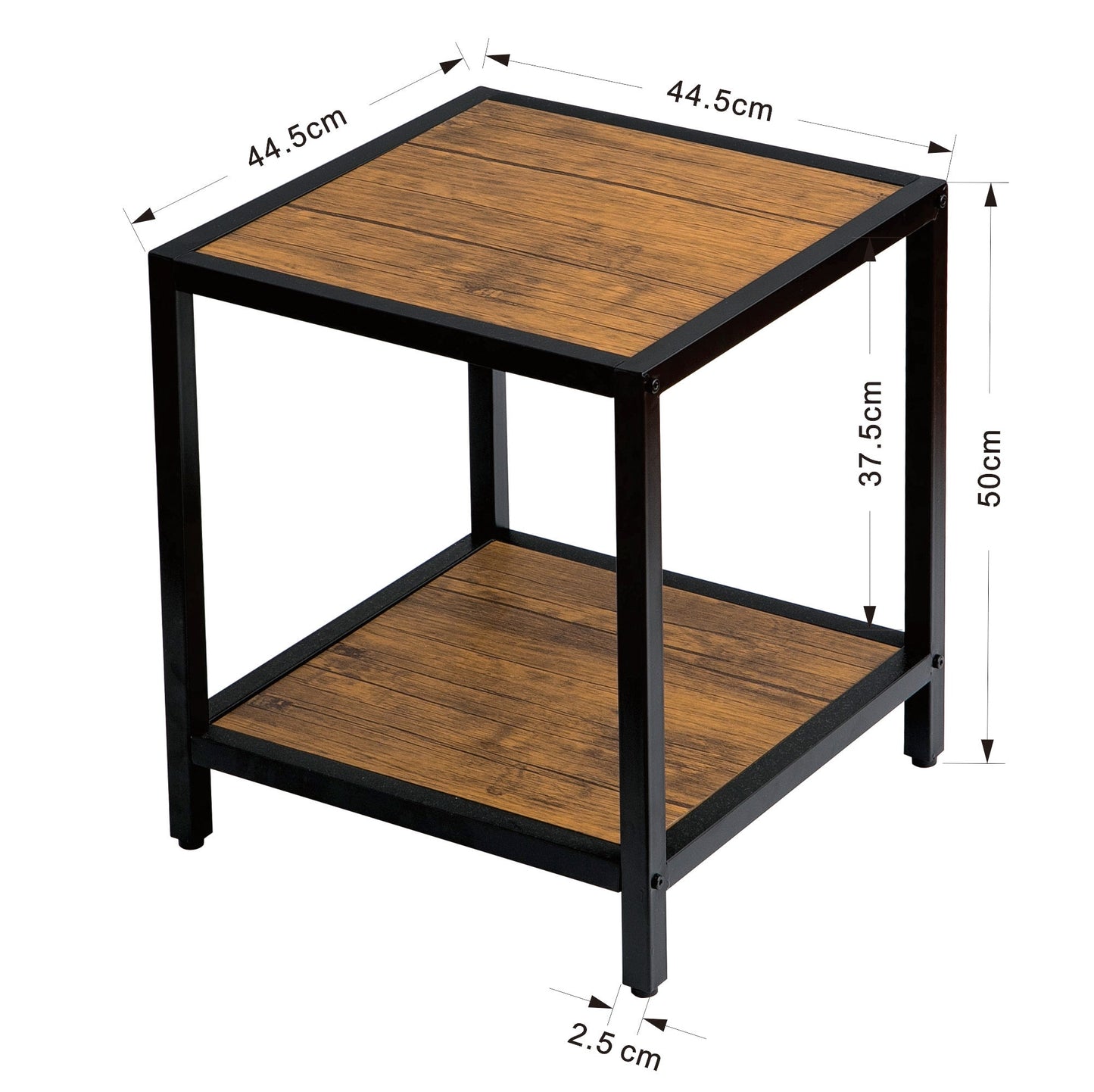 Table d'appoint industrielle Westwood, style vintage/noir