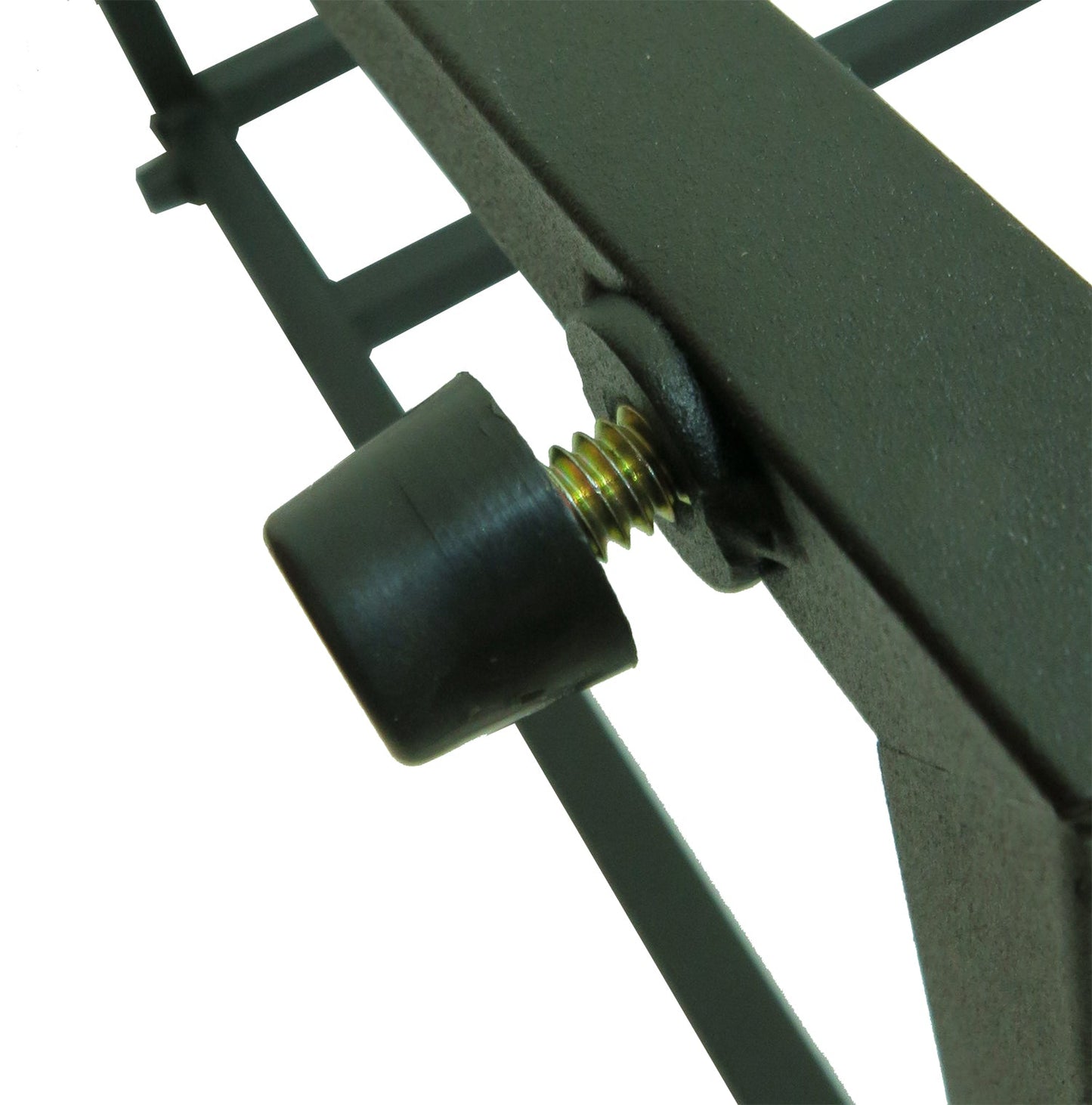 Table d'appoint Bellini en forme de C - Verre trempé noir