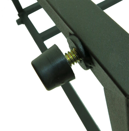 Table d'appoint Bellini en forme de C - Verre trempé noir