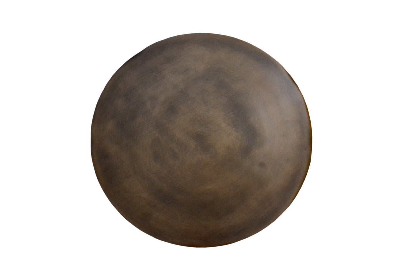 Table d'appoint Luna en laiton antique, fabriquée à la main 